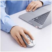 Baseus F02 Ergonomic Wireless Mouse Moon White - B0203302