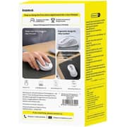 Baseus F02 Ergonomic Wireless Mouse Moon White - B0203302