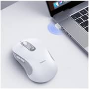 Baseus F02 Ergonomic Wireless Mouse Moon White - B0203302
