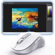 Baseus F02 Ergonomic Wireless Mouse Moon White - B0203302