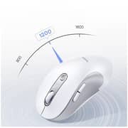 Baseus F02 Ergonomic Wireless Mouse Moon White - B0203302