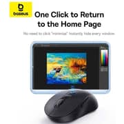 Baseus F02 Ergonomic Wireless Mouse Cosmic Black - B0203203