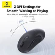 Baseus F02 Ergonomic Wireless Mouse Cosmic Black - B0203203