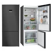 Bosch Series 6 No Frost Bottom Freezer Refrigerator 2 Door 526L Digital Display Black Stainless Steel – KGN76CXEE8