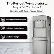 SPJ ABS Top Load Water Dispenser Grey - WDTX-GRCN009