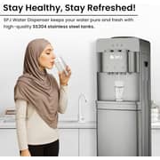 SPJ ABS Top Load Water Dispenser Grey - WDTX-GRCN009