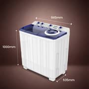 SPJ Semi Automatic Washing Machine 15 kg - TLWTU-15SAM
