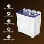 SPJ Semi Automatic Washing Machine 15 kg - TLWTU-15SAM