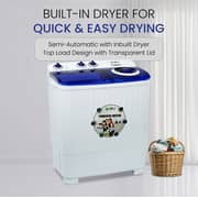 SPJ Semi Automatic Washing Machine 9 kg - TLWTU-10SAM
