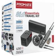 Promate POWERGEAR-PRO 7-in-1 Travel Charging Kit Black