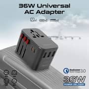 Promate POWERGEAR-PRO 7-in-1 Travel Charging Kit Black