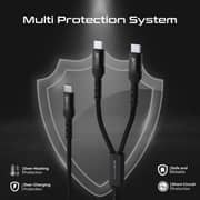 Promate PowerLink Dual USB-C Cable 1.4m White