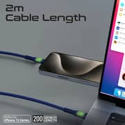 Promate TRANSLINE USB-C to USB-C Cable 2m Navy - CC200