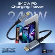 Promate POWERBOLT5 USB4 Cable 1.2m Black - 80G