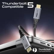 Promate POWERBOLT5 USB4 Cable 1.2m Black - 80G