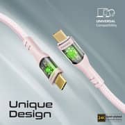 Promate TRANSLINE USB-C to USB-C Cable 2m Pink - CC200