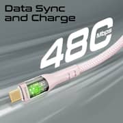 Promate TRANSLINE USB-C to USB-C Cable 2m Pink - CC200