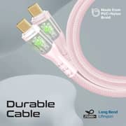 Promate TRANSLINE USB-C to USB-C Cable 2m Pink - CC200
