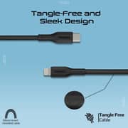 Promate Ultimate USB-C to Lightning Cable Black (Pack of 3) - CABLEKIT-CI