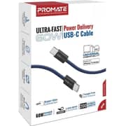 Promate ECOLINE USB-C to USB-C Cable 2m Navy - CC200