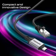 Promate CLINK USB-C to RJ45 Cable 5m Black