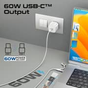 Promate POWERLINK 2-in-1 USB-C & Lightning Cable 1.2m White