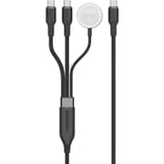 Promate FUSION USB-C to USB-C & Watch Cable 1.4m Black