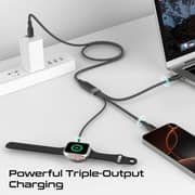 Promate FUSION USB-C to USB-C & Watch Cable 1.4m Black