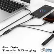 Promate FUSION USB-C to USB-C & Watch Cable 1.4m Black