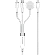 Promate FUSION USB-C to USB-C & Watch Cable 1.4m White