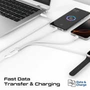 Promate FUSION USB-C to USB-C & Watch Cable 1.4m White