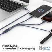 Promate FUSION USB-C to USB-C & Watch Cable 1.4m Blue