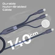 Promate FUSION USB-C to USB-C & Watch Cable 1.4m Blue