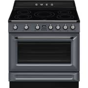 Smeg Victoria 5 Hob Electric Cooker 90cm Slate Grey - TR90IMGR