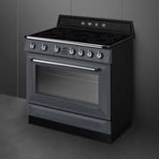 Smeg Victoria 5 Hob Electric Cooker 90cm Slate Grey - TR90IMGR