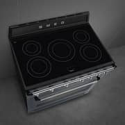 Smeg Victoria 5 Hob Electric Cooker 90cm Slate Grey - TR90IMGR