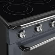 Smeg Victoria 5 Hob Electric Cooker 90cm Slate Grey - TR90IMGR