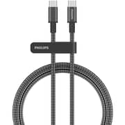 سلك فيليبس من USB-C إلى USB-C بطول 1 متر لون أسود DLC5030C/00