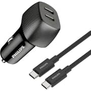 Philips USB-C Car Charger Black - DLP5522CC/00