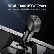 Philips USB-C Car Charger Black - DLP5522CC/00
