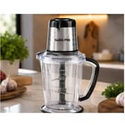 Swiss Pro Chopper 2 Litre, 700W, 6 Stainless Steel Blades, Black - SPECH700WB