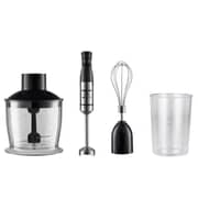 Swiss Pro Hand Blender Set 1200W, 4-Piece, Stainless Steel Blades, Black – SPEHG100WB