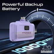 Promate PowerUp Power Bank Purple 10000mAh - 10Duo