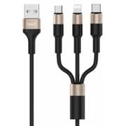 Havit 3-in-1 USB Cable 1.2m Black - H691