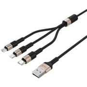 Havit 3-in-1 USB Cable 1.2m Black - H691