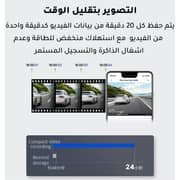 Car A6s Pro Set Front & Back 4K Black Dashboard Camera