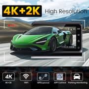 Car 3inch DVR 4K+2K Mini Dual Black Dashboard Camera