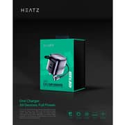 Heatz 3-in-1 Charger With Built-in Type C Cable 650mm Assorted - ZA85