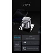 Heatz 3-in-1 Charger With Built-in Type C Cable 650mm Assorted - ZA85
