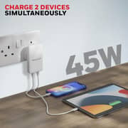 Honeywell Zest Ultra-Thin GaN 45W Wall Charger White - HC000075